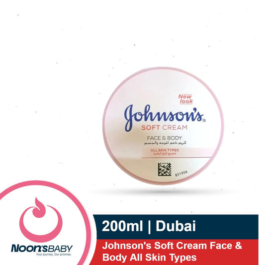 Johnson's 24 hour Moisture Soft Cream 200ml For Face & Body All Skin Types | Dubai