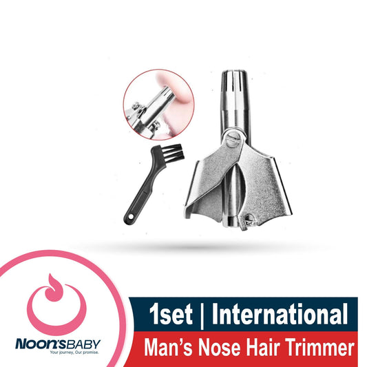 Men's Nose Hair Trimmer Stainless Steel Manual Trimmer Suitable For Nose Hair Razor Washable Portable Nose Hair Trimmer