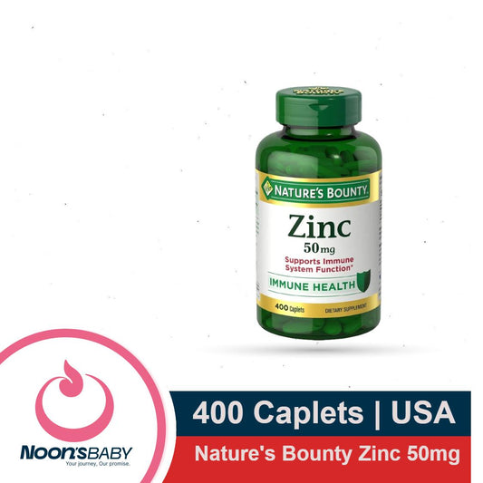 Nature's Bounty Zinc 50mg For IMMUNE SUPPORT - 400 Caplets - Goodhealthcapsule (International)