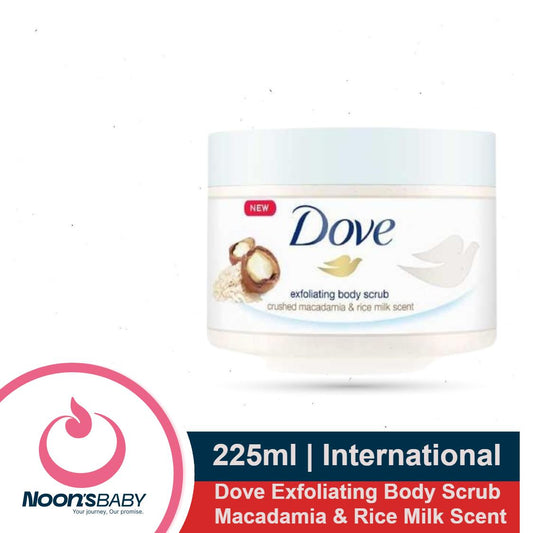 Dove Exfoliating Body Scrub Macadamia & Rice Milk Scent 225ml (International)