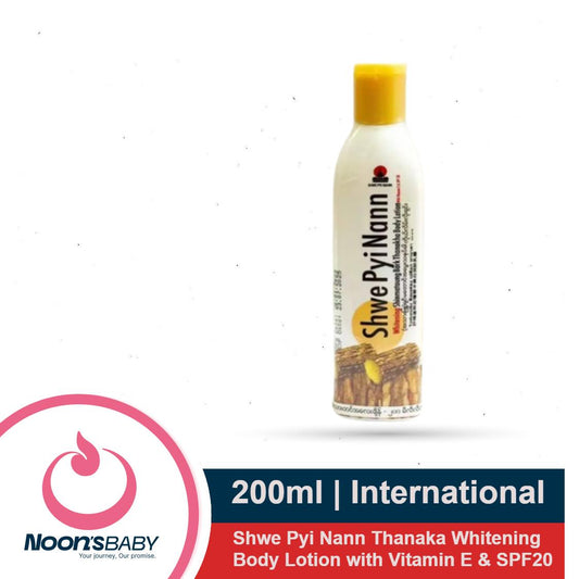 Shwe Pyi Nann Thanaka Whitening Body Lotion 200ml with Vitamin E & SPF20