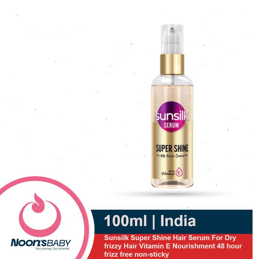 Sunsilk Super Shine Hair Serum 100ml For Dry Frizzy Hair Vitamin E Nourishment 48 hour Frizz Free Non-sticky