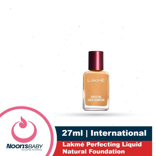 Lakme Perfecting Liquid Foundation 27ml Dewy Finish, Lightweight, Waterproof, With Vitamin E For Nourishing Skin & Oil Control