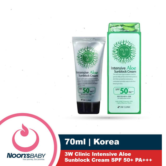 3W Clinic Intensive Aloe Sunblock Cream SPF 50+ PA+++ 70ml