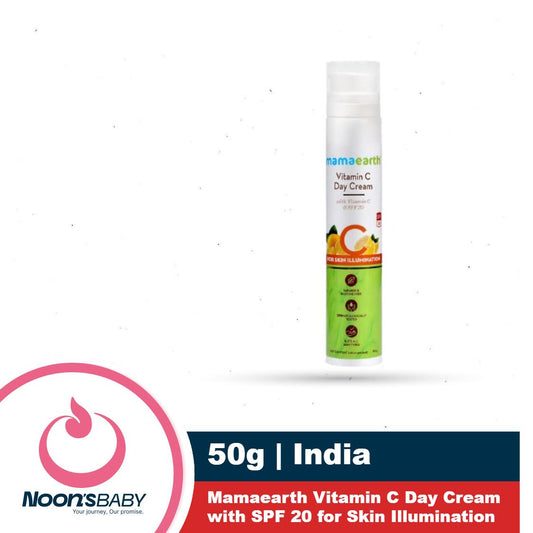 Mamaearth Vitamin C Day Cream 50g with SPF 20 for Skin Illumination | Protects from Sun Damage | Hydrating Anti Aging Sunblock Formula | For All Skin Types