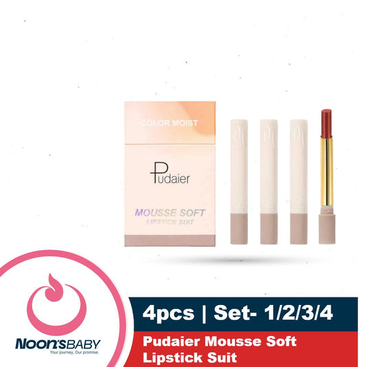 Pudaier Mousse Soft Lipstick Suit 4pcs Set