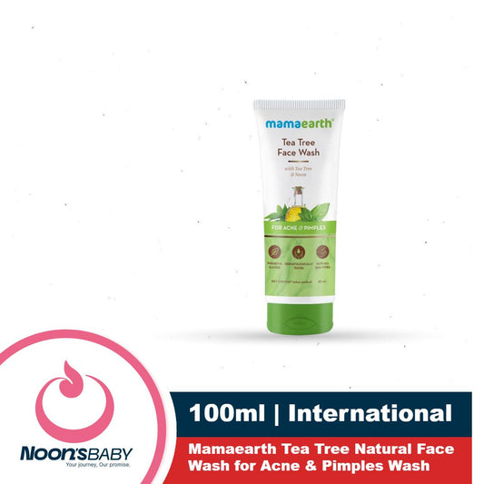 Mamaearth Tea Tree Natural Face Wash 100ml for Acne & Pimples Wash For Normal & Dry Skin