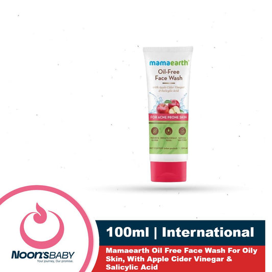 Mamaearth Oil Free Face Wash 100ml For Oily Skin, With Apple Cider Vinegar & Salicylic Acid For Acne-Prone Skin
