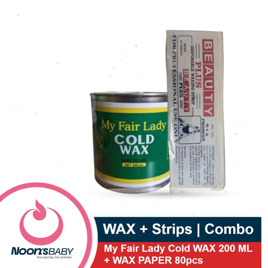 My Fair Lady Hot/ Cold Wax Easy To Use 200ml Body Hair Removal with WAX Paper 80pcs Combo