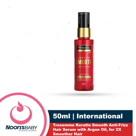 Tresemme Keratin Smooth Anti-Frizz Hair Serum 50ml with Argan Oil, for 2X Smoother Hair and Long Lasting Frizz control upto 48H even in 80% humidity