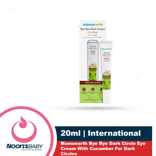 Mamaearth Bye Bye Dark Circle Eye Cream 20ml With Cucumber For Dark Circles | India