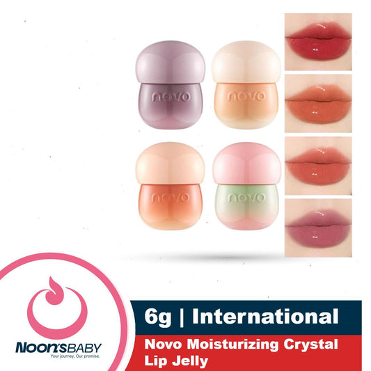 Novo Moisturizing Crystal Lip Jelly 6g | Milk Jar Lip Glass Mirror Moisturizing Lip Gloss