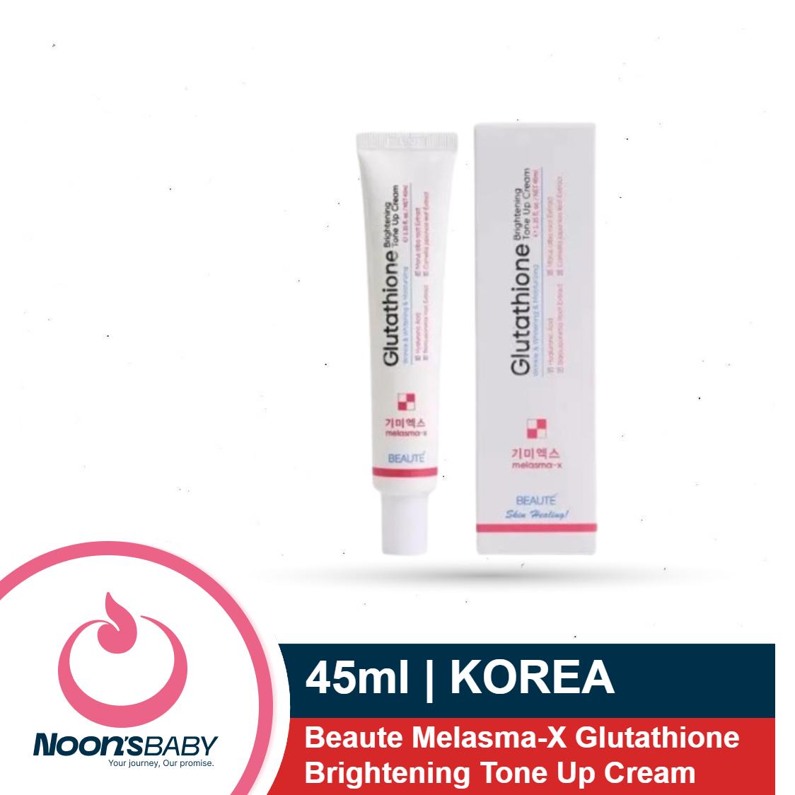 Beaute Melasma-X Glutathione Brightening Tone Up Cream 45ml / Beaute Melasma-X 3D Whitening Clinic Renewal Cream 40gm | Korea