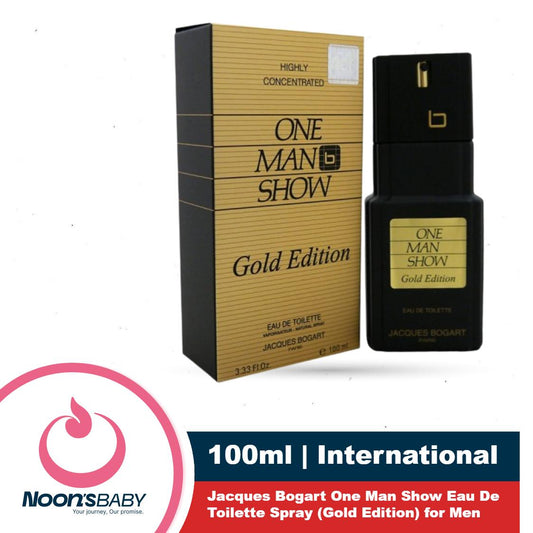 Jacques Bogart One Man Show Eau De Toilette Spray Gold Edition Perfume for Men 100ml
