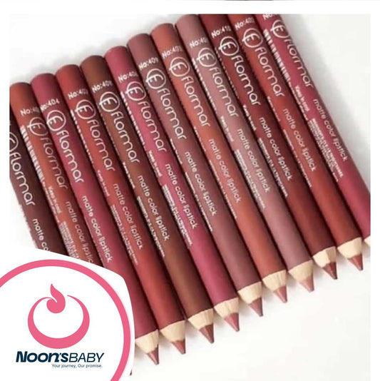 Flormar Long Lasting Matte Lipstick Pencils Set (6 Pieces)