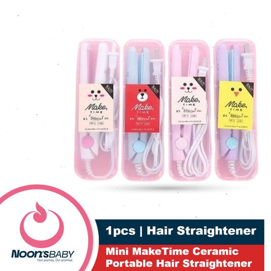 Mini Make Time Ceramic Portable Hair Straightener | 1pcs Hair Straightener | Multicolor