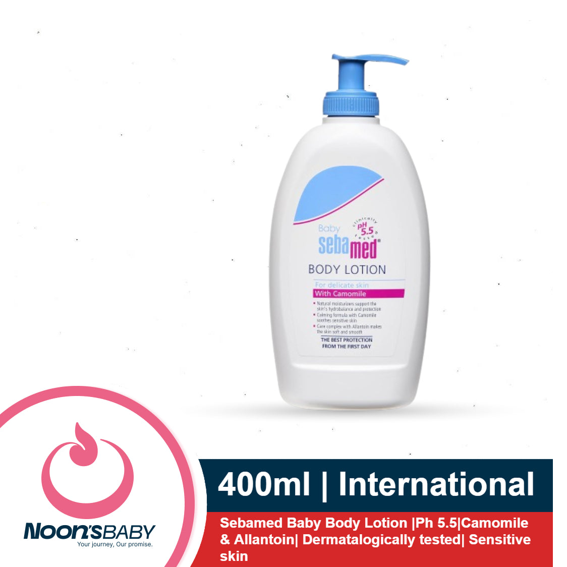 Sebamed Baby Body Lotion 400ml/ 200ml |Ph 5.5|Camomile & Allantoin| Dermatalogically tested| Sensitive skin