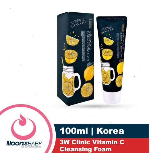 3W Clinic Vitamin C Foam Cleansing Facewash 100ml | All Skin Type | Korea