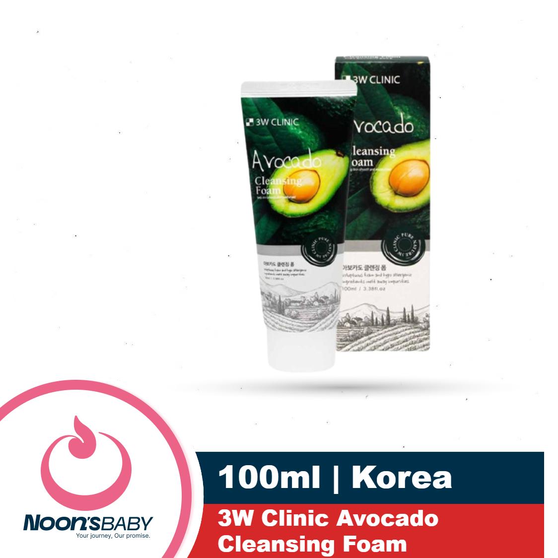 3W Clinic Avocado Cleansing Foam Facewash 100ml | Korea