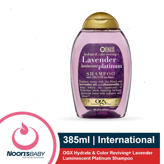OGX Hydrate & Color Reviving+ Lavender Luminescent Platinum Shampoo 385ml | USA