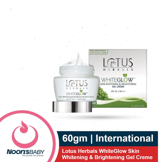 Lotus Herbals WhiteGlow Skin Whitening And Brightening Gel Creme 60gm SPF25 PA+++