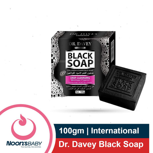 Dr. Davey Black Cleansing Collagen & Charcoals Soap 100gm