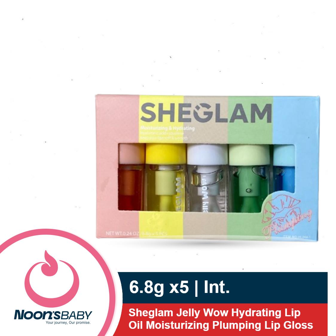 Sheglam Jelly Wow Hydrating Lip Oil Moisturizing Plumping Lip Gloss 5pcs Set