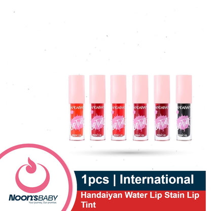 Handaiyan Water Lip Stain Lip Tint | Shade 1-6 | Waterproof Long lasting Smudge proof Plumper Liquid Lipstick and Moisturizing Blush| High pigmented lip Gloss