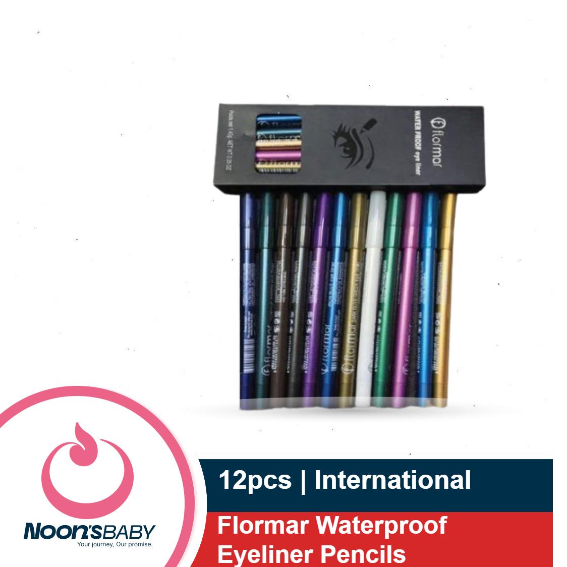Flormar Waterproof Eyeliner Pencils 12pcs Set