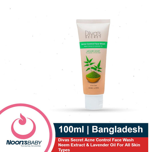 Divas Secret Acne Control Face Wash Neem Extract & Lavender Oil For All Skin Types 100ml