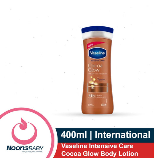 Vaseline Intensive Care Cocoa Glow Body Lotion 400ml with Pure Cocoa and Shea Butter