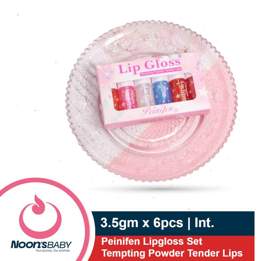 Peinifen Lip gloss Set 3.5gm x6pcs Tempting Powder Tender Lips