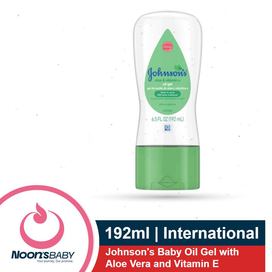 Johnson's Baby Oil Gel with Aloe Vera and Vitamin E 192ml | International