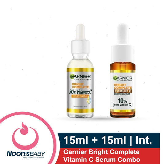 Garnier Bright Complete Vitamin C Dual Serum Combo 15ml + 15ml DAY & NIGHT SERUM Combo