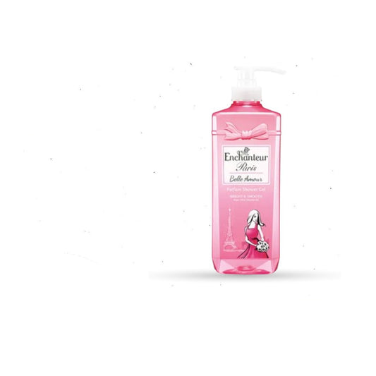Enchanteur Paris Belle Amour Bright & Smooth Parfum Shower Gel 750gm with Rose Oil & Vitamin B3 | Malaysia