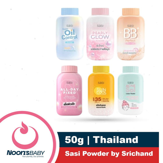 Sasi Powder by Srichand 50g BB Perfect/ Peary Glow/ All day Fixed/ Sun Cool/ Oil Control/ Acne Sol Loose Powder