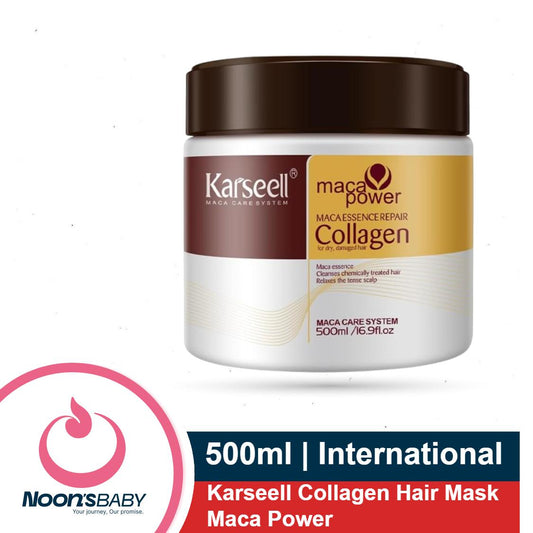 Karseell Collagen Hair Mask Maca Power 500ml Deep Repair Conditioning Argan Oil Collagen Hair Mask Essence for Dry Damaged Hair All Hair Types