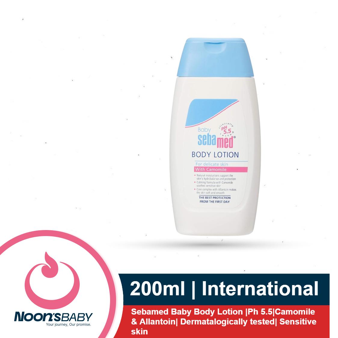 Sebamed Baby Body Lotion 400ml/ 200ml |Ph 5.5|Camomile & Allantoin| Dermatalogically tested| Sensitive skin