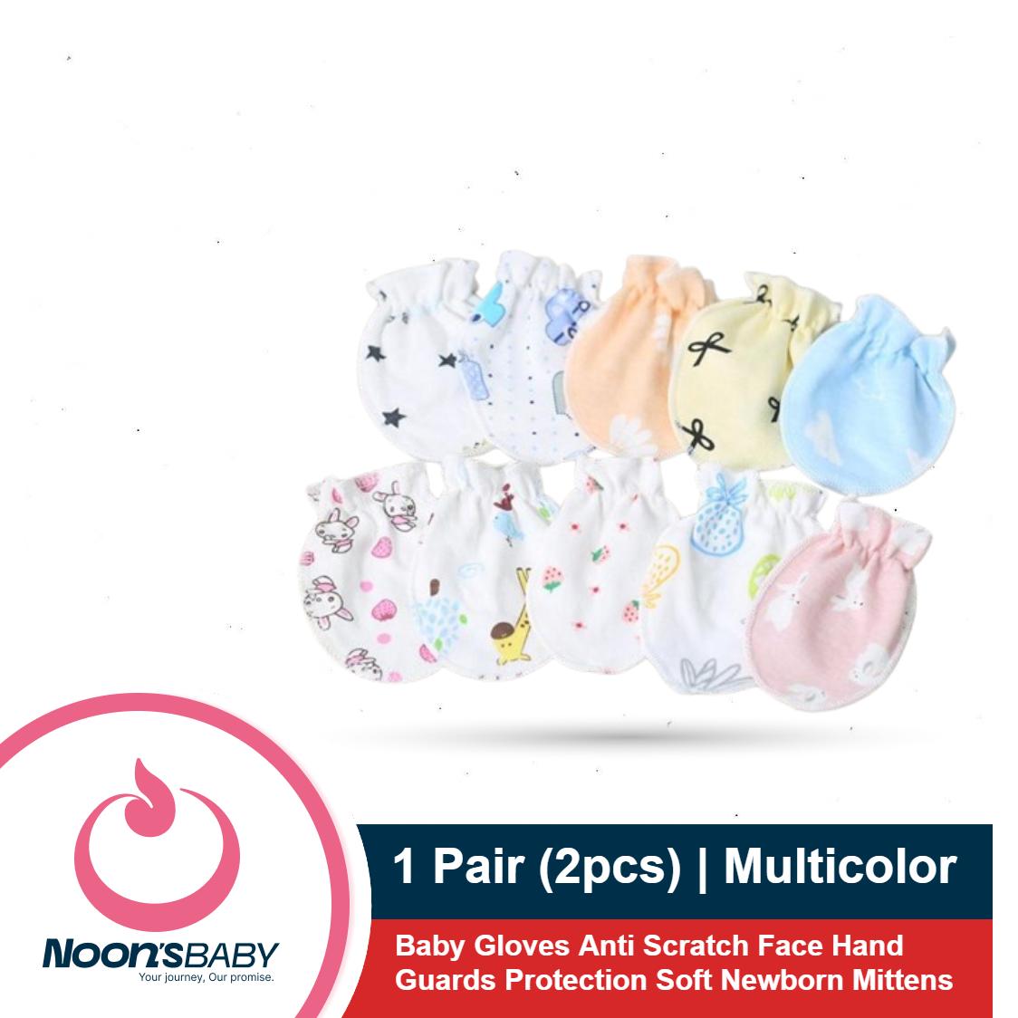 1 Pair Baby Gloves Anti Scratch Face Hand Guards Protection Soft Newborn Mittens (Random Color)