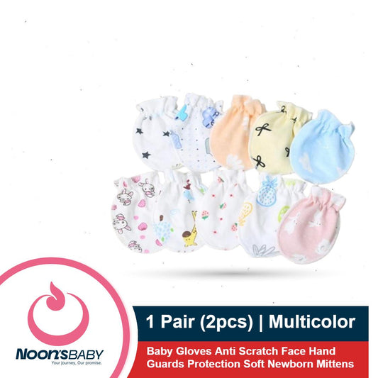 1 Pair Baby Gloves Anti Scratch Face Hand Guards Protection Soft Newborn Mittens (Random Color)