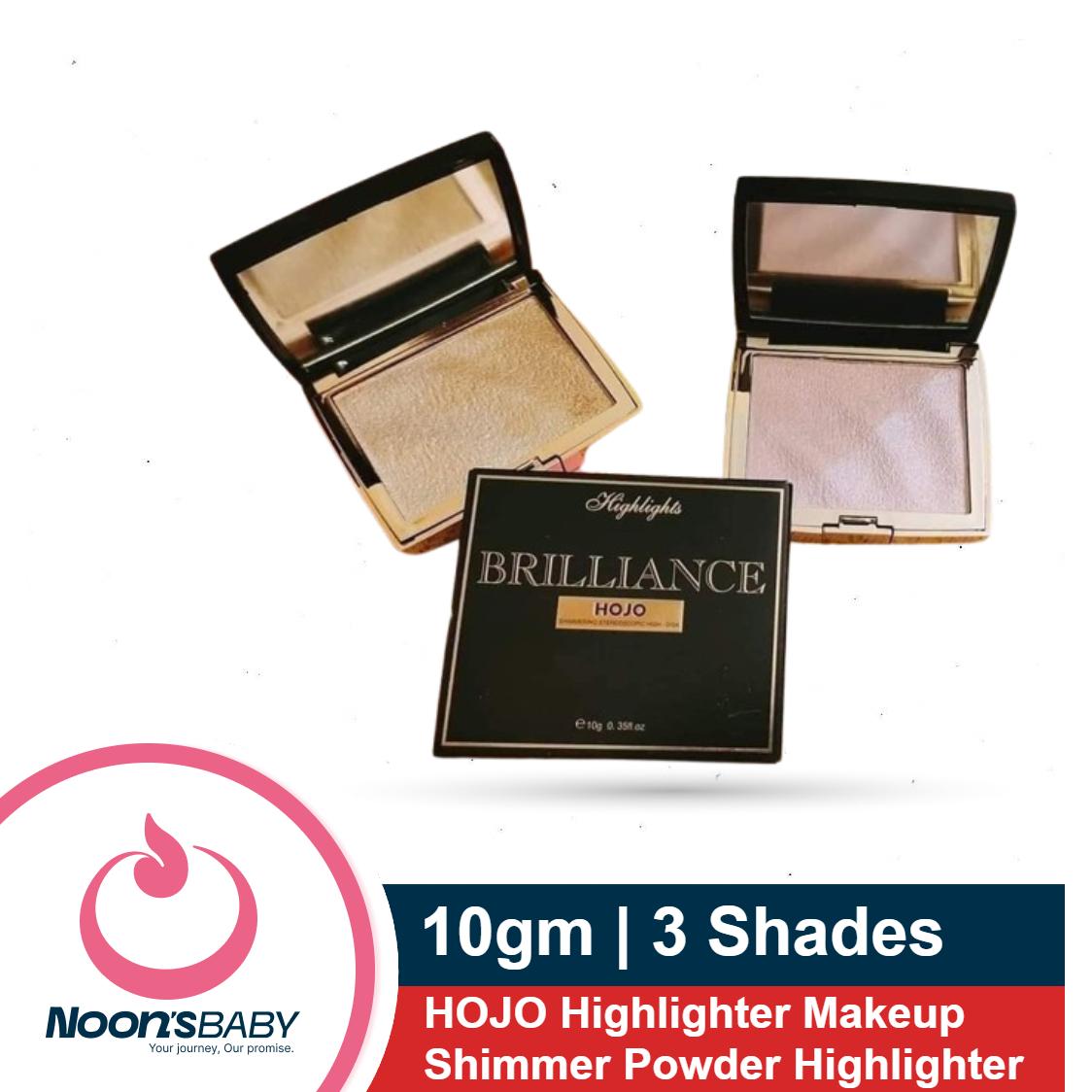 HOJO Highlighter Makeup Shimmer Powder Highlighter 10gm Pink, Golden, Silver Shade Palette Base Illuminator Highlight Face Contour