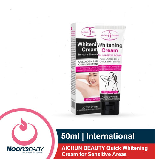 AICHUN BEAUTY Quick Whitening Cream for Sensitive Areas 50ml Collagen and Milk Complex Whitening and Rejuvenating Body Skin Make-Up Cosmetic
