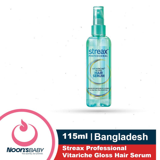 Streax Professional Hair Serum Vitariche Gloss 115ml (BD) 45ml (India) | Streax Hair Serum Vitalized with Walnut Oil 90ml / 45ml