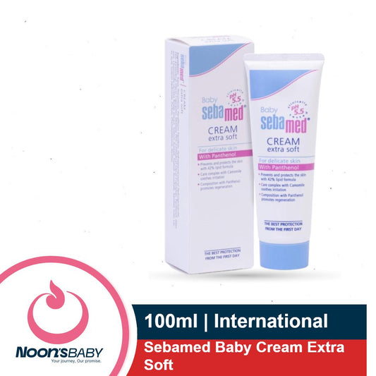 Sebamed Baby Cream Extra Soft 100ml/ 50ml |Ph 5.5| Panthenol and Jojoba Oil|Clinically tested| ECARF Approved | Germany