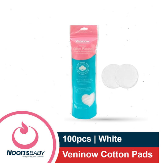 Veninow Cotton Pads Cotton Wool Cosmetic Pads 100pcs White