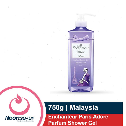 Enchanteur Paris Adore Soothe & Care Parfum Shower Gel 750gm with Chamomile & Edelweiss Extract | Malaysia