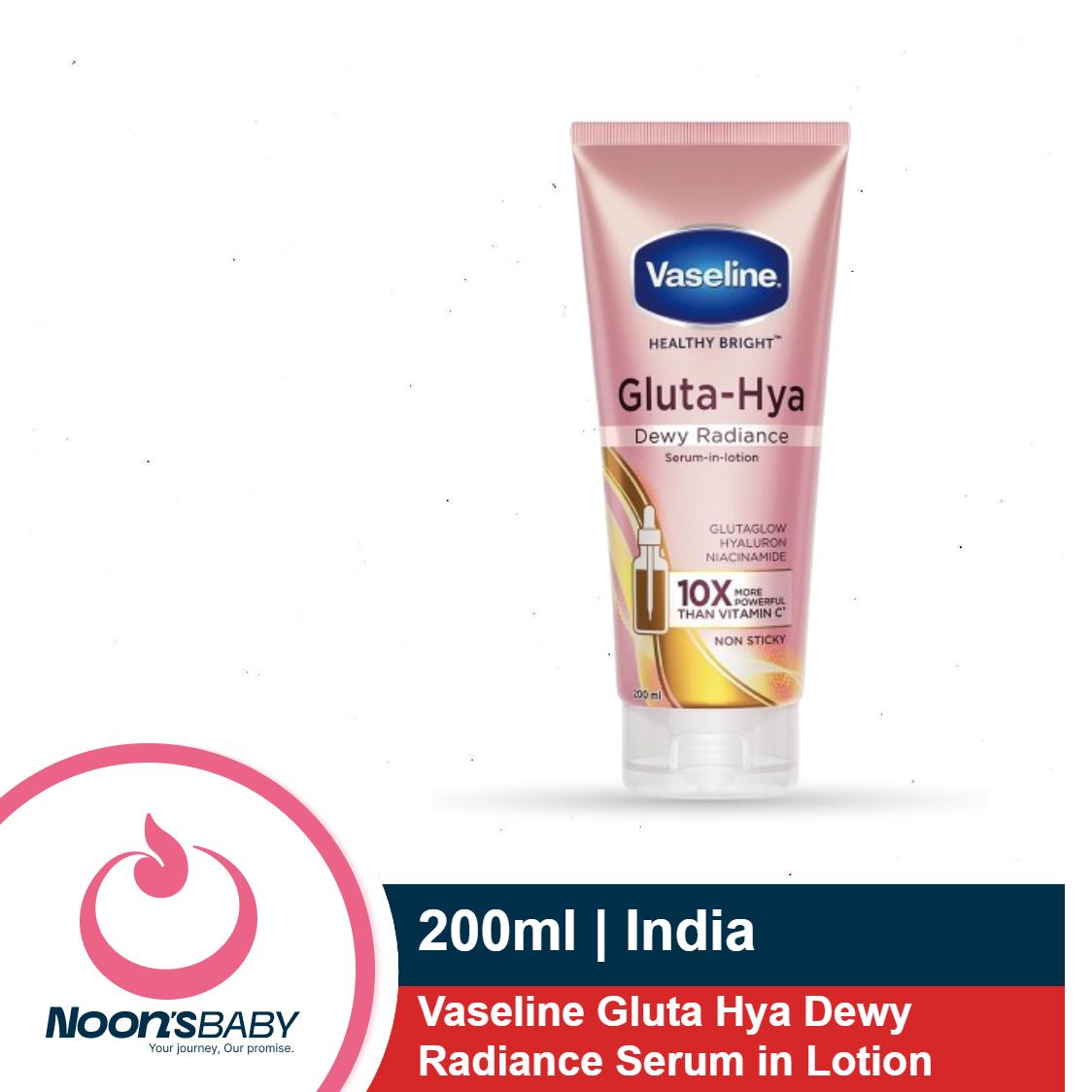 Vaseline Gluta-Hya Dewy Radiance 200ml Serum-In-Lotion, Boosted With GlutaGlow | India
