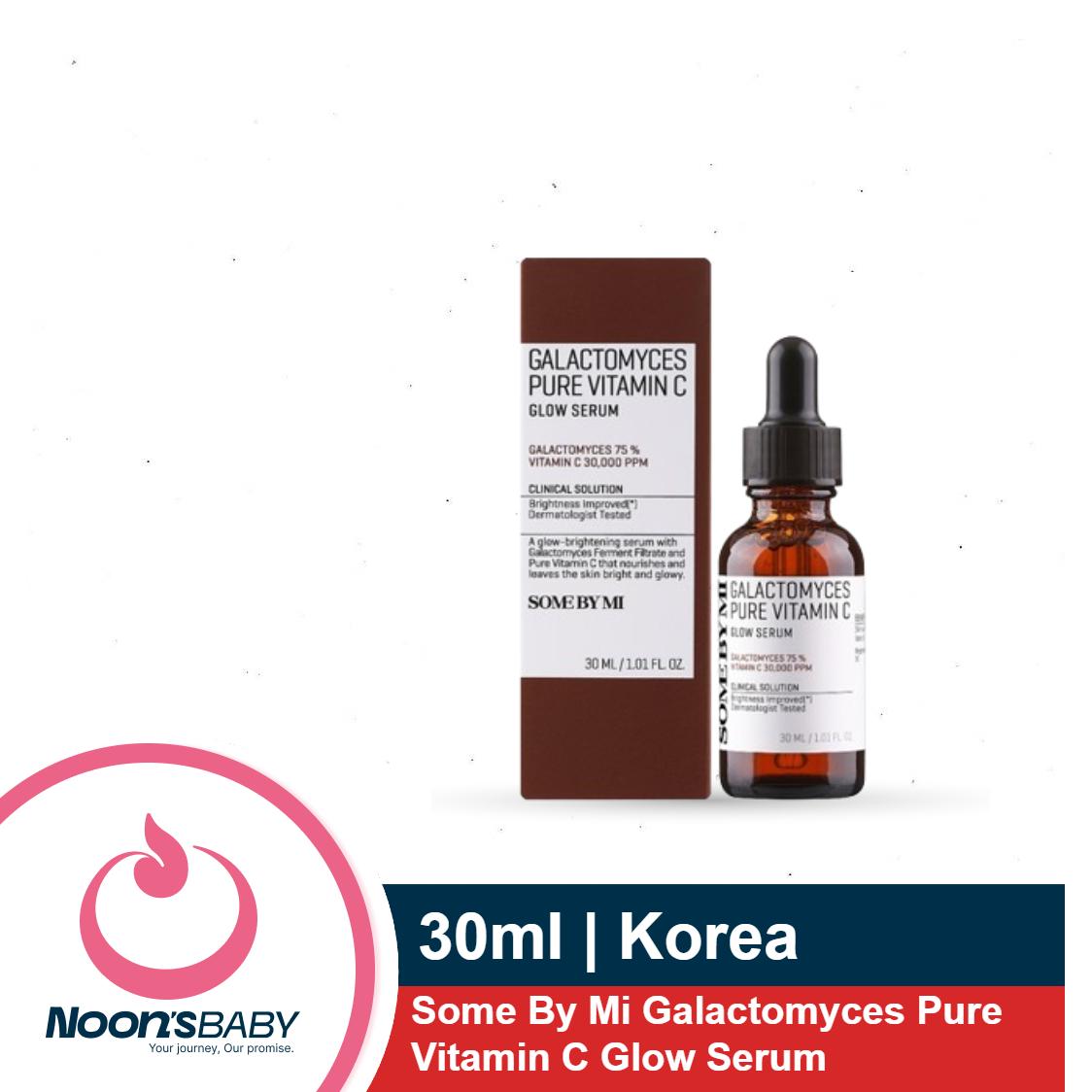 Some By Mi Galactomyces Pure Vitamin C Glow Serum 30ml -Korean Vitamin C Face Serum for Glow Glass Skin - Dark Spot Correcting Serum with Skin Texture and Elasticity Care - Korean Skin Care