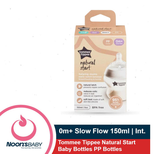 Baby Feeder 0m+ Slow Flow 150ml PP Bottle Tommee Tippee Natural Start Baby Feeder