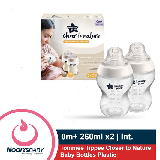 Baby Feeder 0m+ 260ml 2 Bottle Pack Plastic Multicolor Bottle Tommee Tippee Closer to Nature Baby Bottle